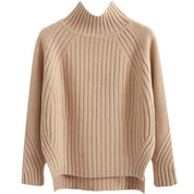 Daisy Hall | Ribbed Mock-Neck Knit Jumper
