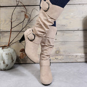 Beatrice Wilson | Bottes plissées montantes en daim