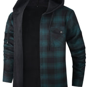 Joseph Braithwaite | Hooded Check Shirt Jacket