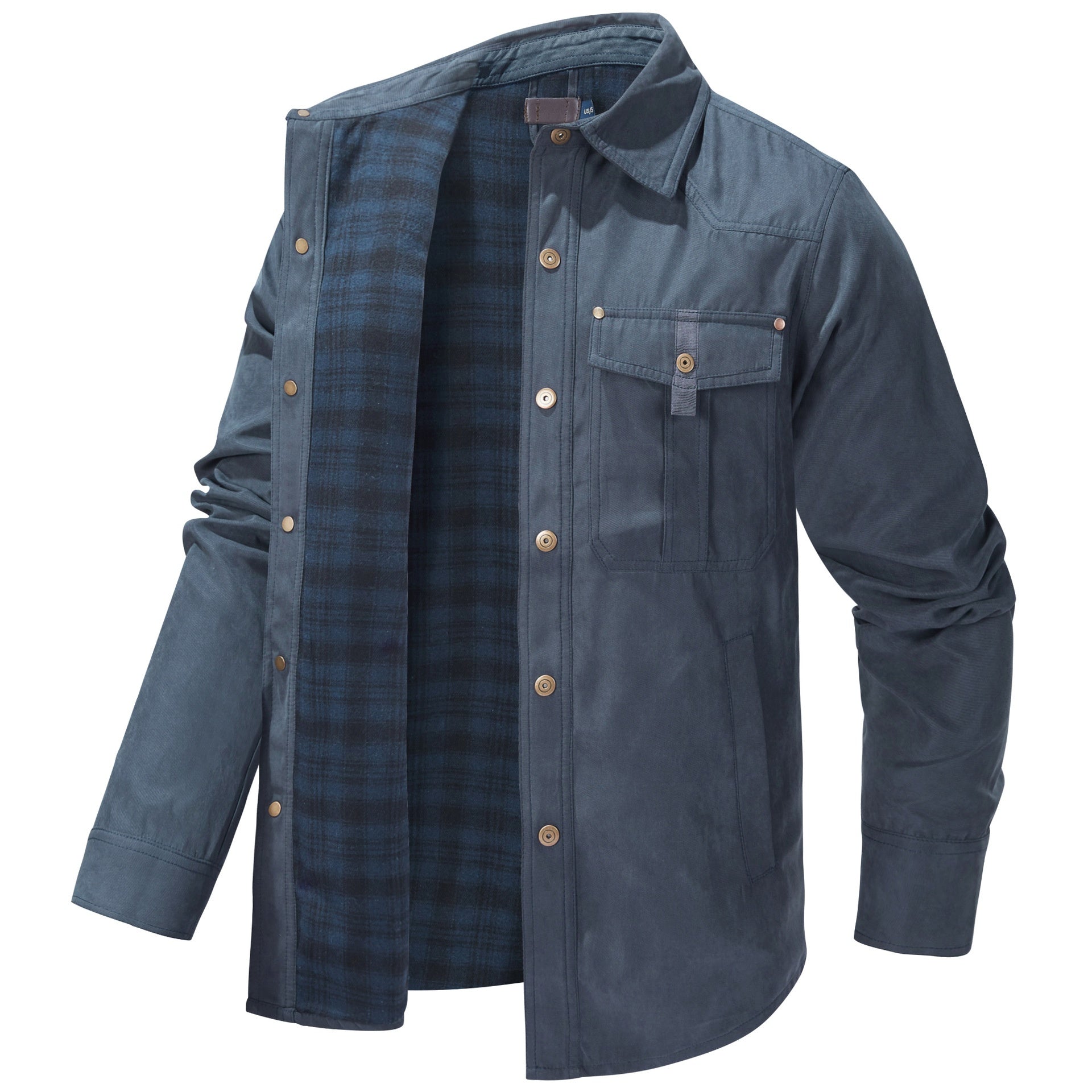 Jack Smith | Plaid-Lined Flannel Shirt Jacket
