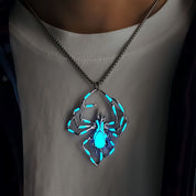 Eerie Glow | Glowing Spider Halloween Necklace