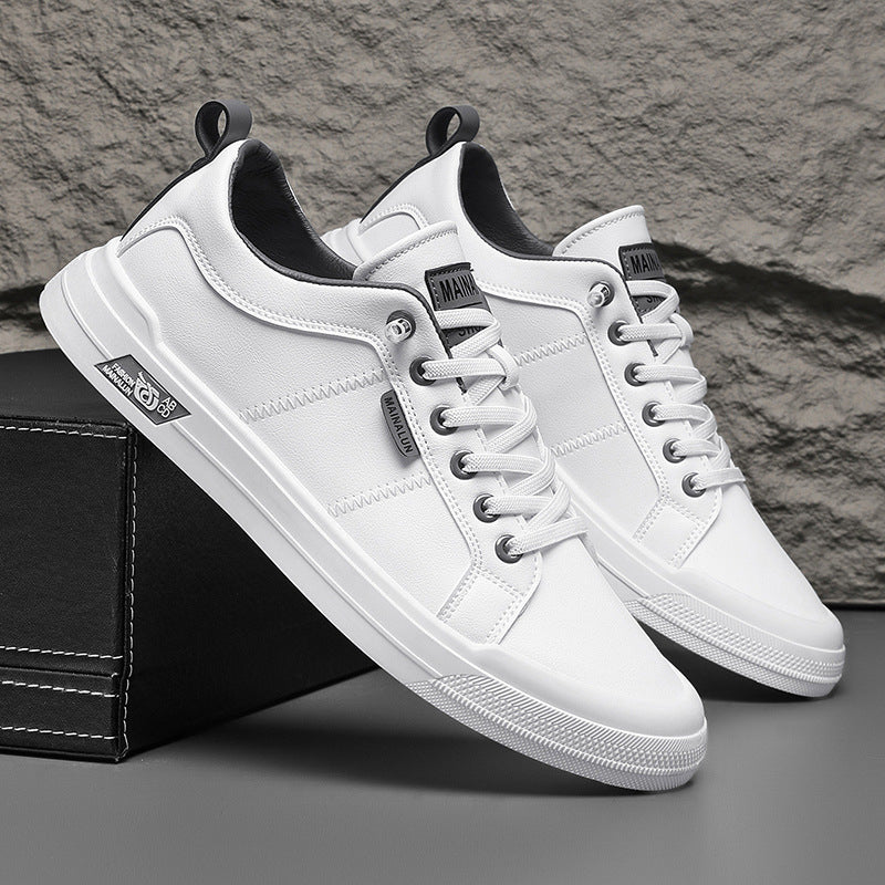 William Fletcher | Baskets classiques blanches en cuir
