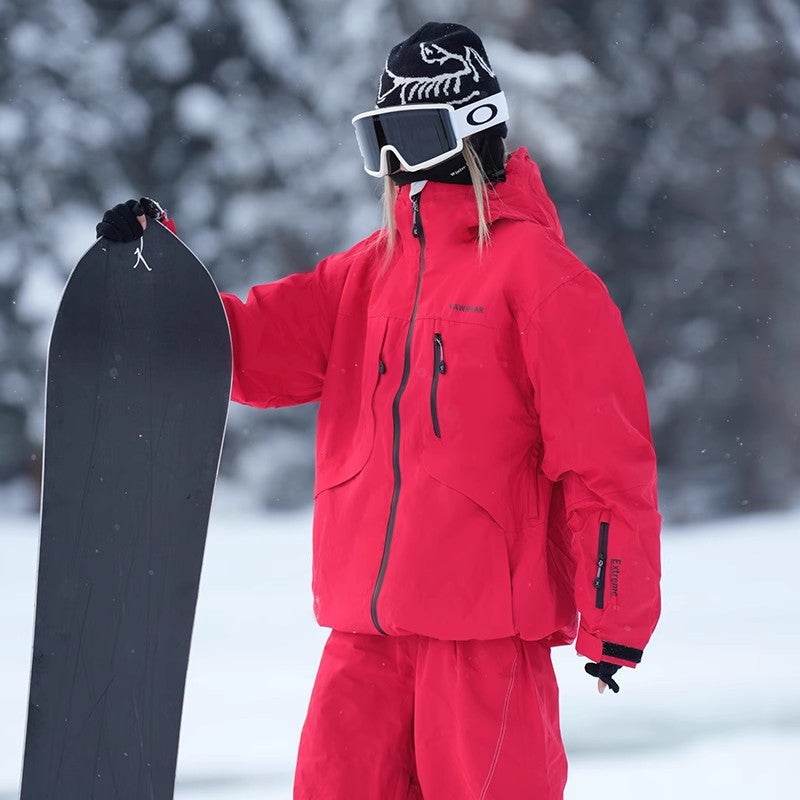 Freya Drummond | Veste de ski extrême imperméable à capuche pour l’hiver