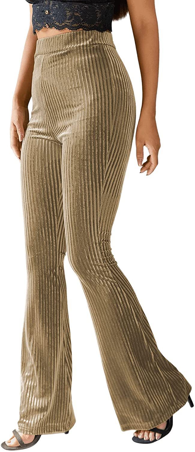 Isla Thompson | Ribbed Velvet Flare Trousers