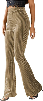 Isla Thompson | Ribbed Velvet Flare Trousers
