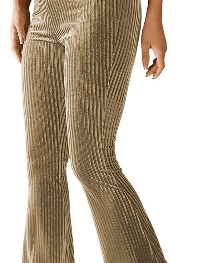 Isla Thompson | Ribbed Velvet Flare Trousers
