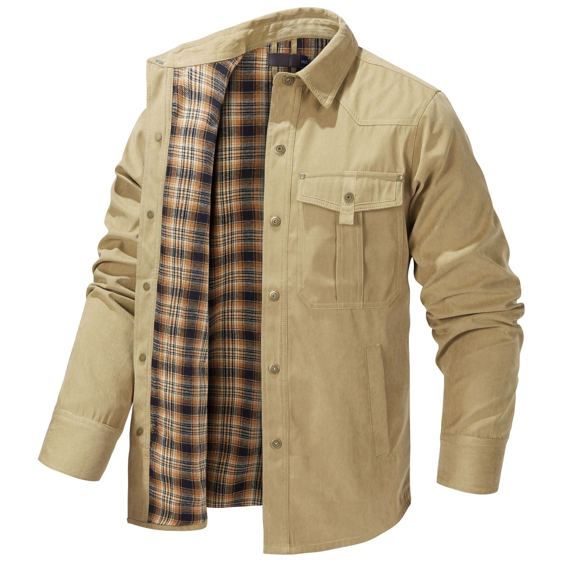 Jack Smith | Plaid-Lined Flannel Shirt Jacket