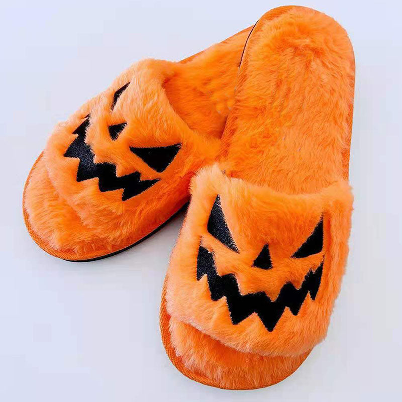 Creepy Cute | Pumpkin Halloween Slippers For Women