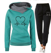 Grace Sullivan | Love Heart Print Tracksuit Set