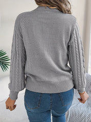 Eleanor Davies | Cable-Knit Textured Sweater