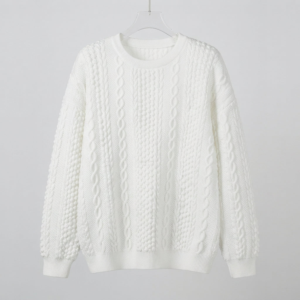 Alice Griffiths | Cable-Knit Textured Sweatshirt