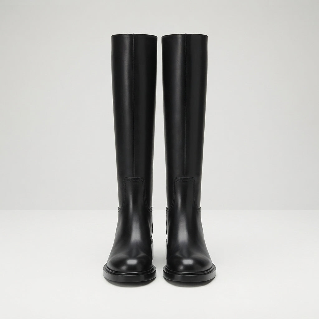 Alice Roberts | Knee-High Leather Riding Boots