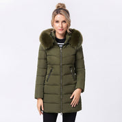 Amelia Jones | Faux Fur Hood Padded Puffer Jacket