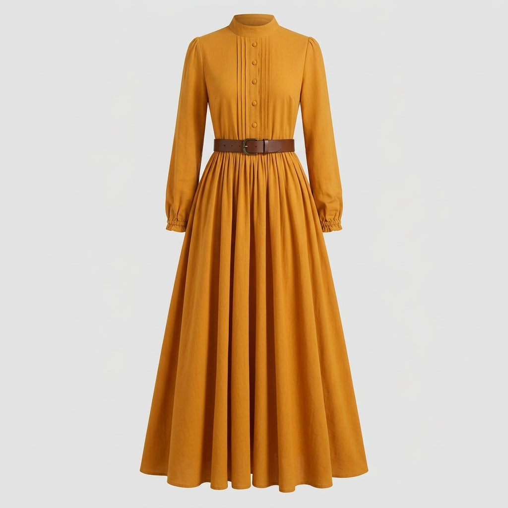 Aoife Rutherford | Robe longue bohème ceinturée