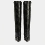 Arabella Edwards | Bottes montantes à talon aiguille effet croco