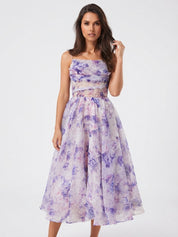 Arabella Turner | Floral Print Midi Swing Dress