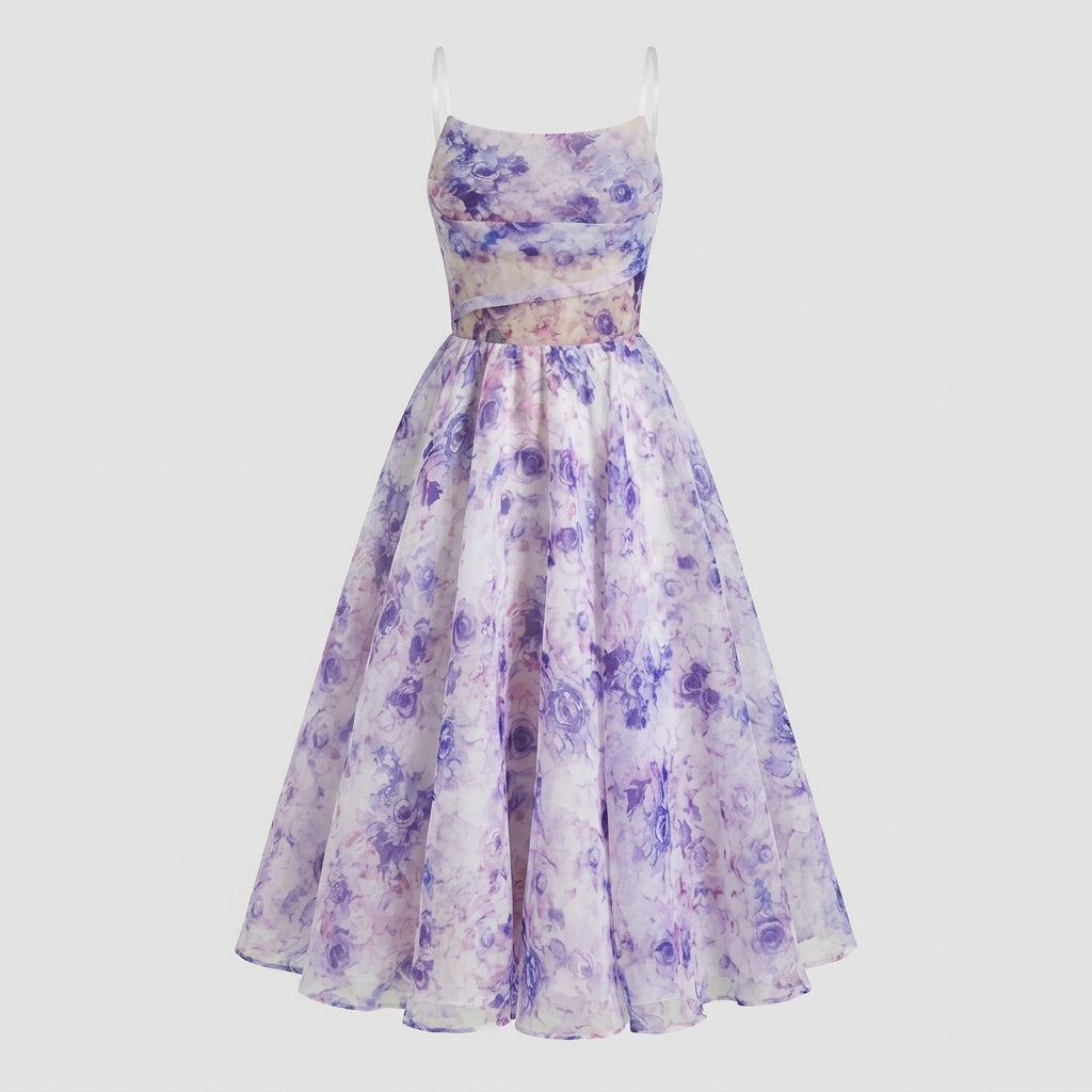 Arabella Turner | Floral Print Midi Swing Dress
