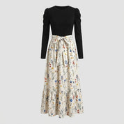 Araminta Brown | Robe longue trapèze à imprimé floral