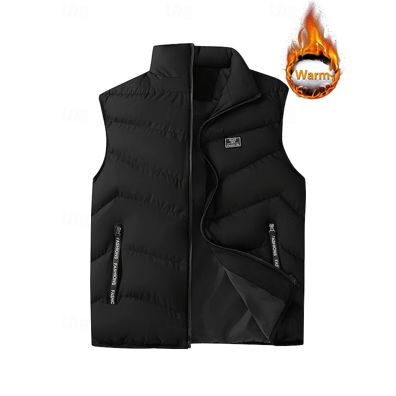 Foster | Quilted Padded Gilet in Rich Crimson