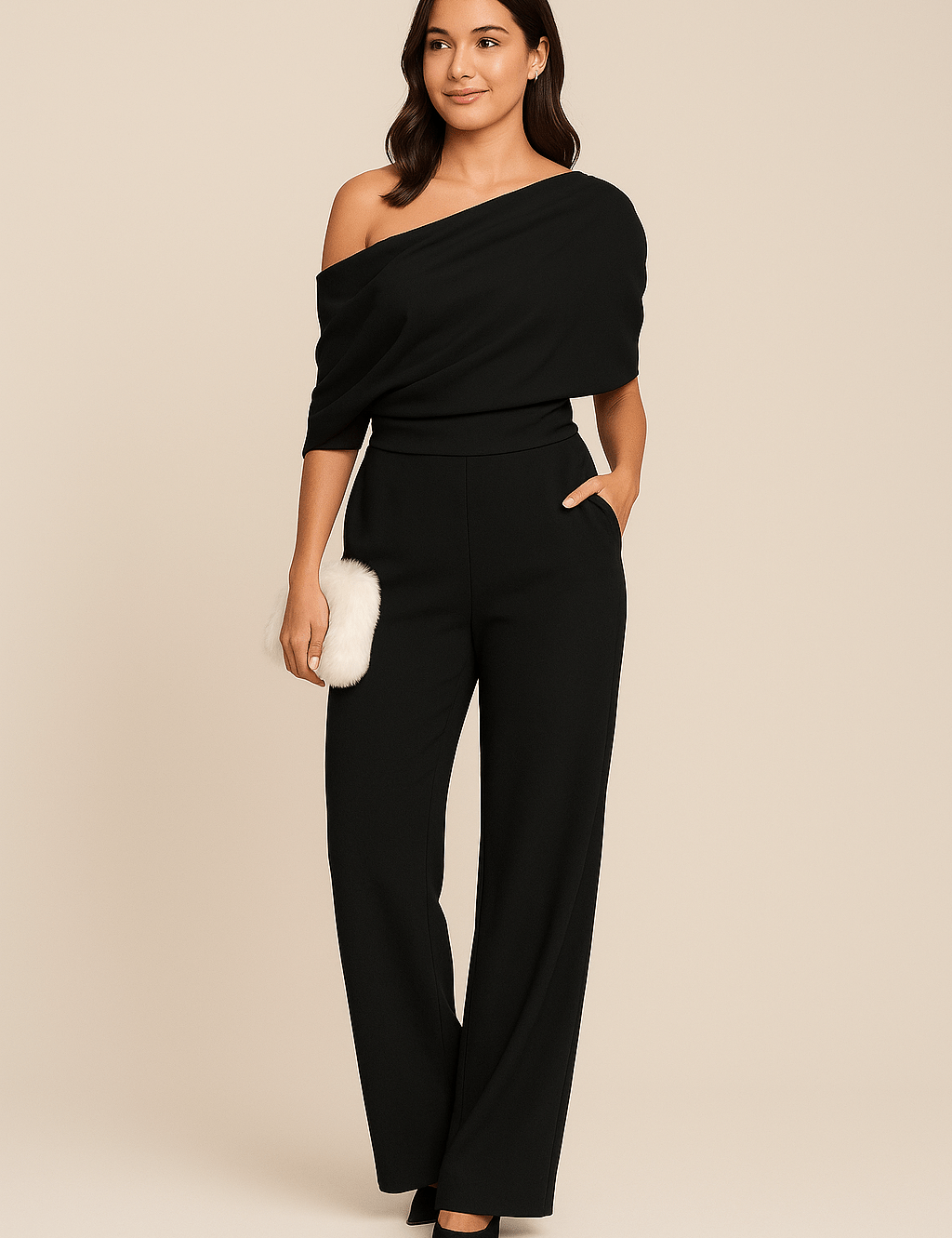 Elena Whitmore | Elegant One Shoulder Jumpsuit For Women