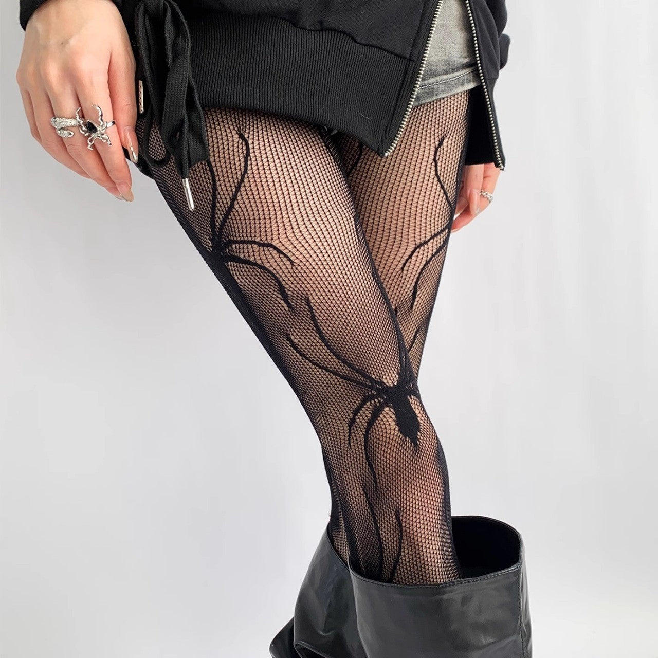 Widow Web | Spiderweb Halloween Tights