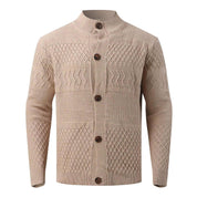 Edwin Harker | Chunky Cable Knit Cardigan With Button Front
