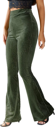 Isla Thompson | Ribbed Velvet Flare Trousers