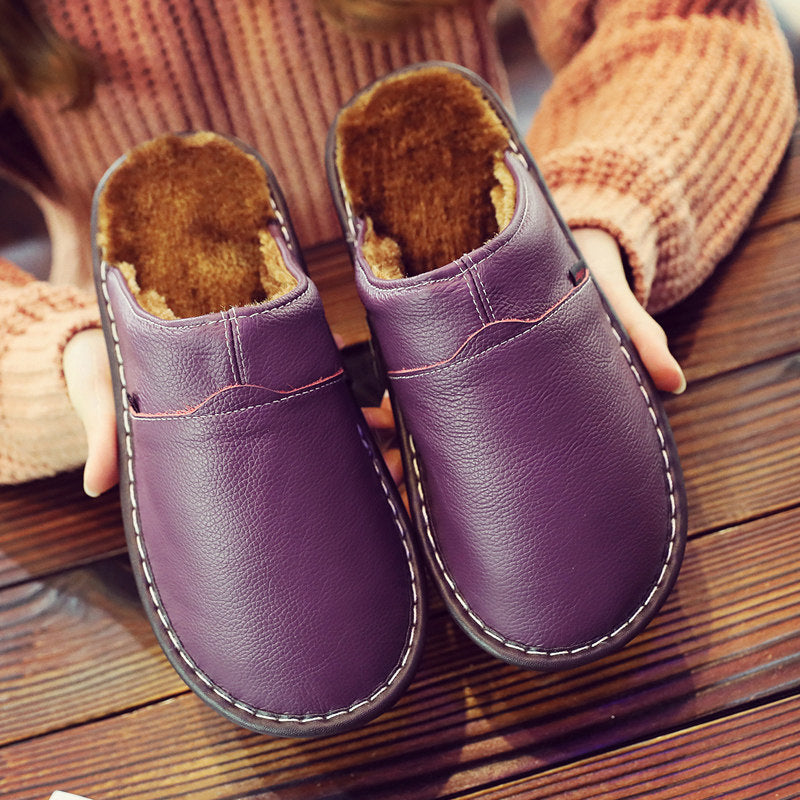 Victoria Lewis | Leather Thermal Slippers