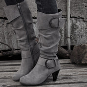 Beatrice Turner | Bottes montantes à boucle en daim