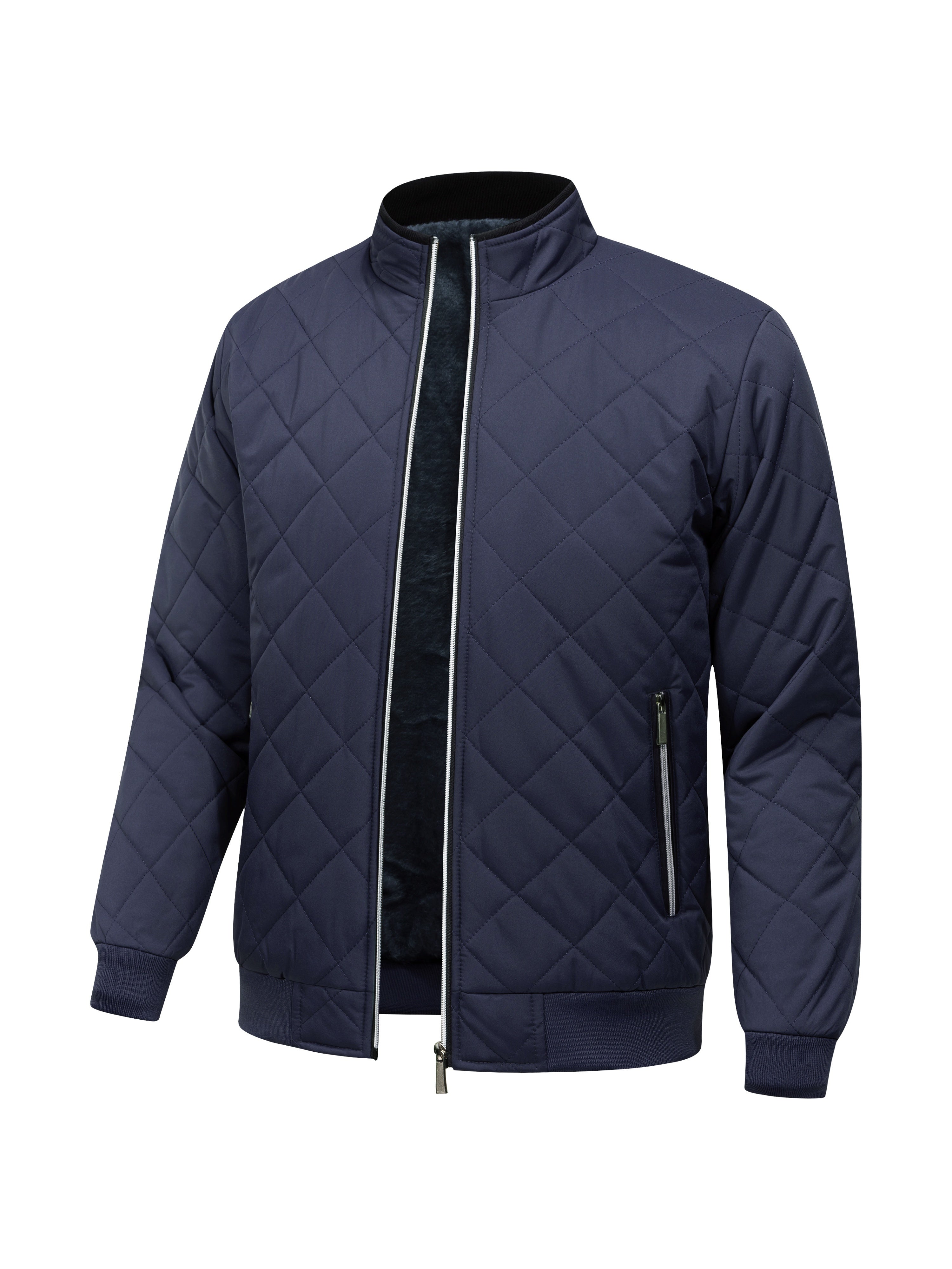 Reuben Walker | Quilted Bomber Jacket with Fleece Lining