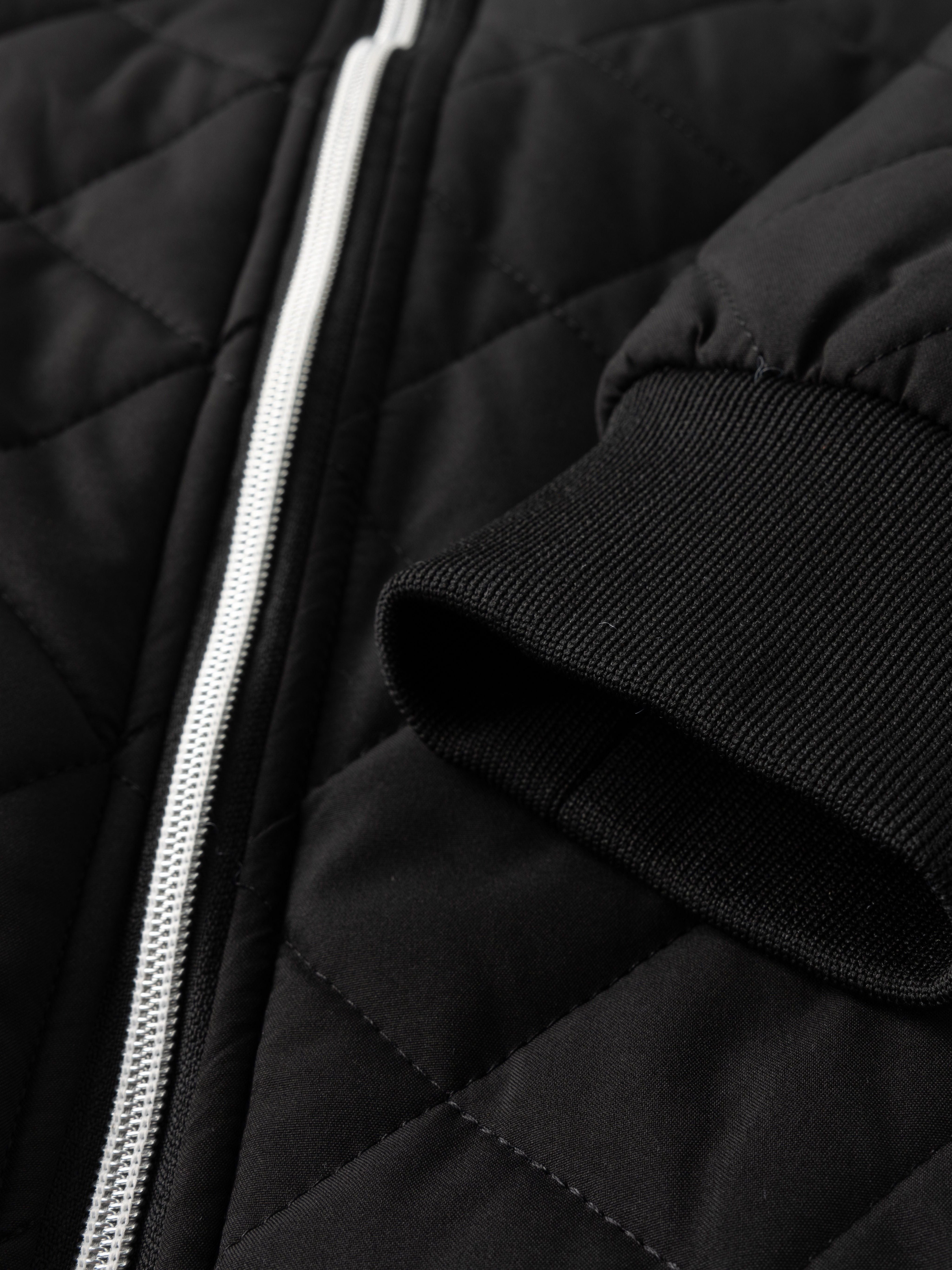 Reuben Walker | Quilted Bomber Jacket with Fleece Lining