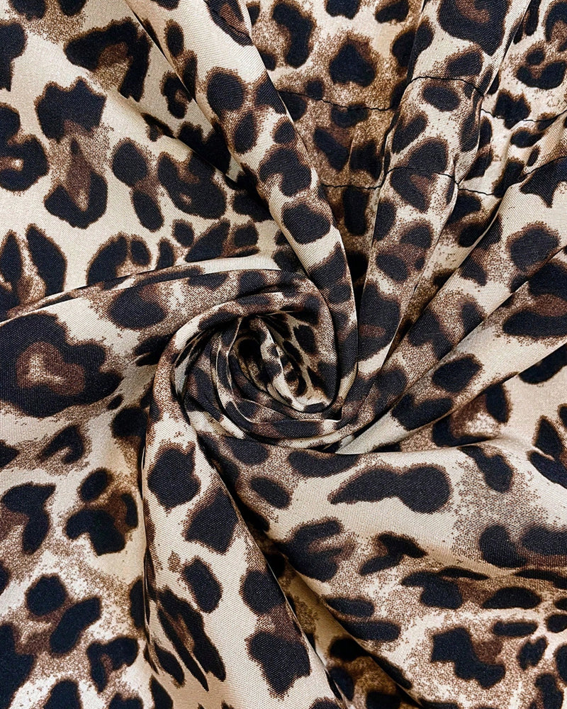 Freya Nightingale | Hooded Coat With Leopard Print Lining