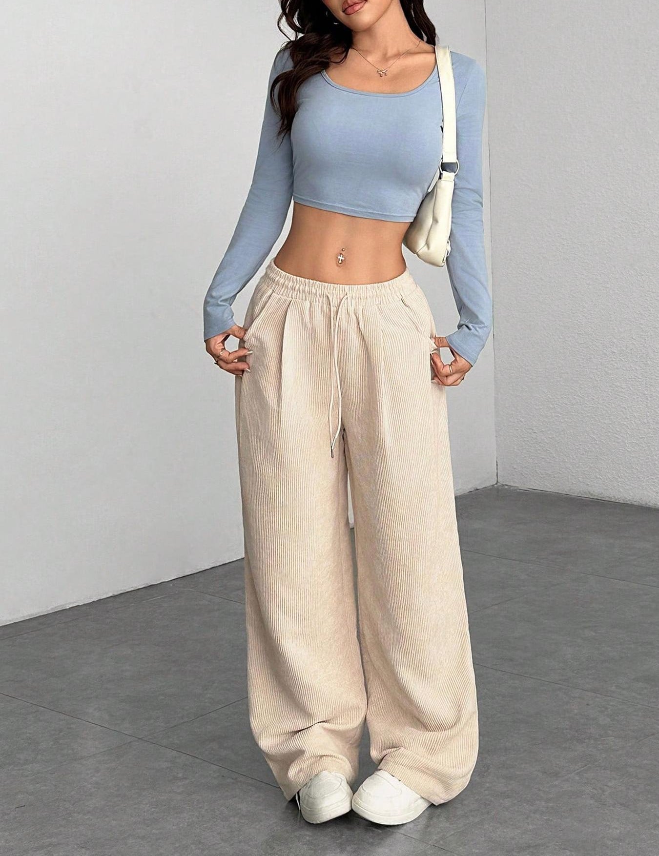 Florence Baker | Corduroy Wide-Leg Pants