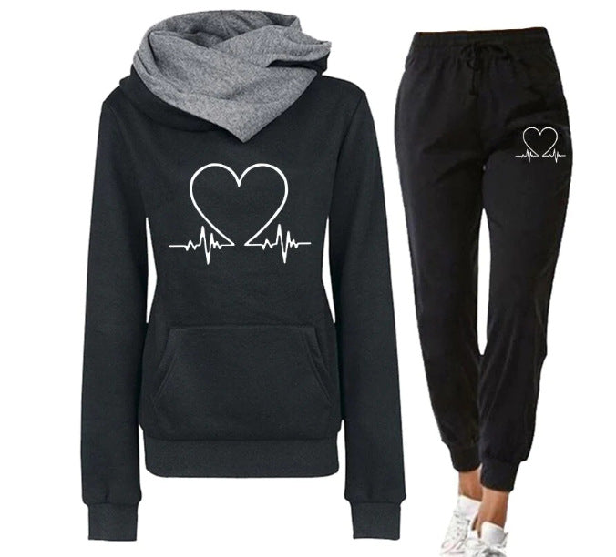 Grace Sullivan | Love Heart Print Tracksuit Set