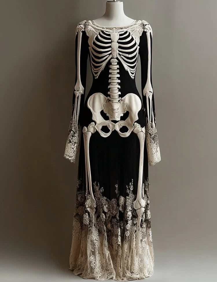 Witching Hour | Robe de Halloween squelette pour femme