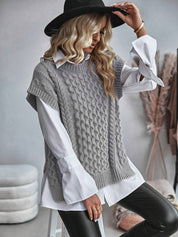 Tabitha Wood | Cozy Cable-Knit Sweater Vest