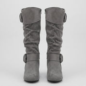 Beatrice Turner | Bottes montantes à boucle en daim