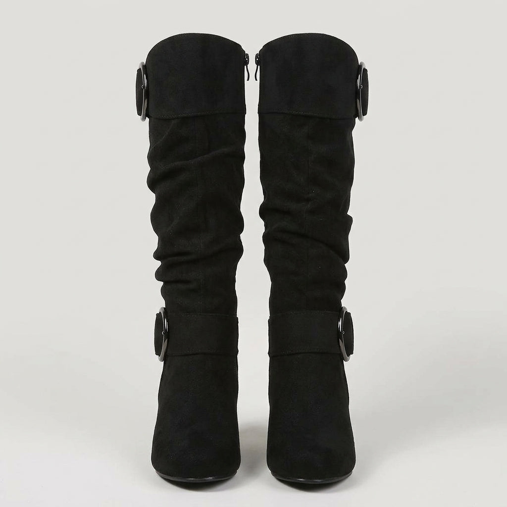 Beatrice Wilson | Bottes plissées montantes en daim