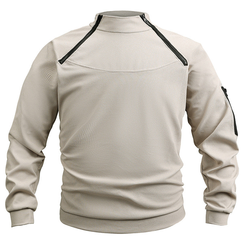 Lucas Pemberley | Stand Collar Fleece Pullover Sweater