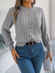 Eleanor Davies | Cable-Knit Textured Sweater