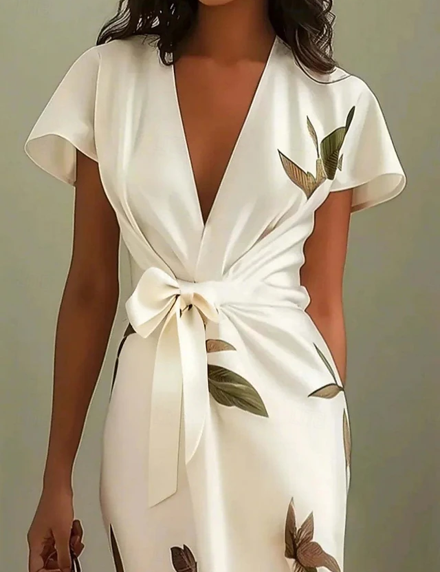 Fiona Stewart | Wrap-Front Floral Midi Dress
