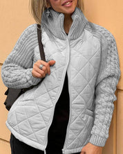 Cressida Allerton | Quilted Jacket With Knitted Sleeves