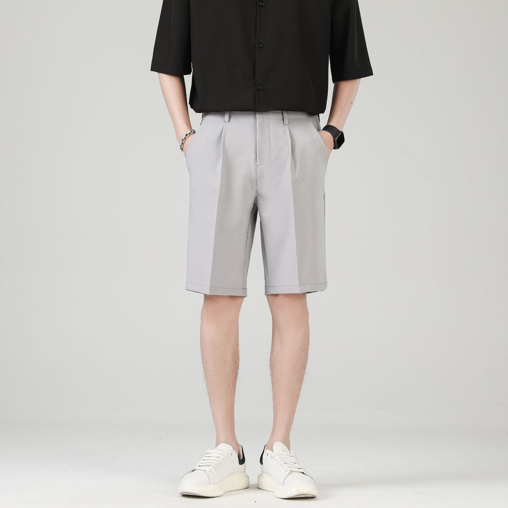 Henry Walker | Men's Chino Shorts Tailored Pleat Front