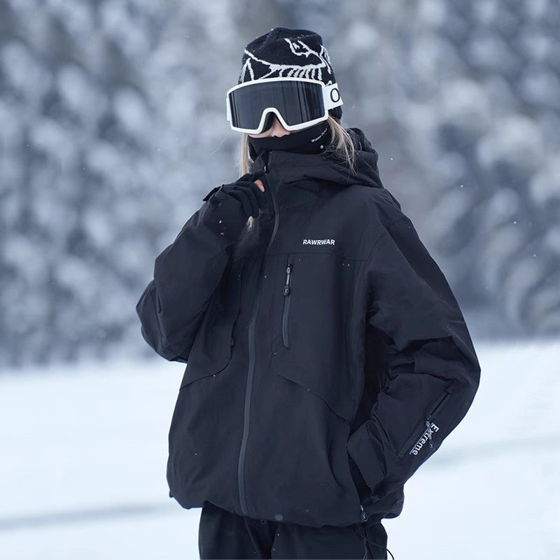 Freya Drummond | Veste de ski extrême imperméable à capuche pour l’hiver