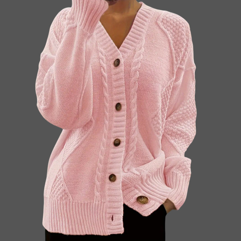 Imogen Wright | Cable-Knit Button Cardigan