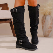 Charlotte Evans | Bottes western plissées montantes