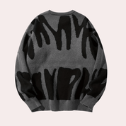 Duncan Davies | Oversized Graffiti Print Sweater For Men