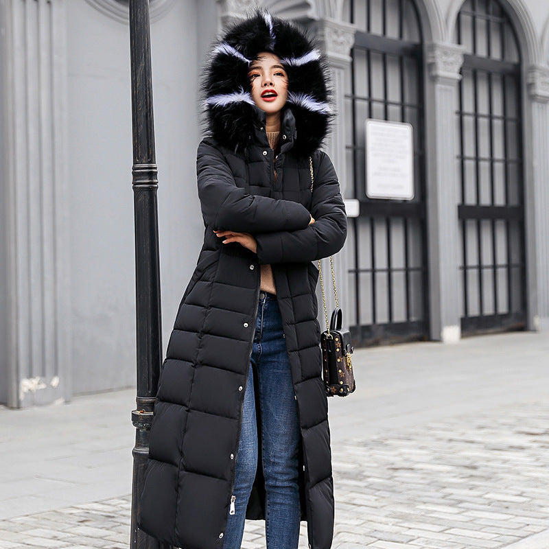 Felicity Thomas | Fur-Trim Padded Long Coat