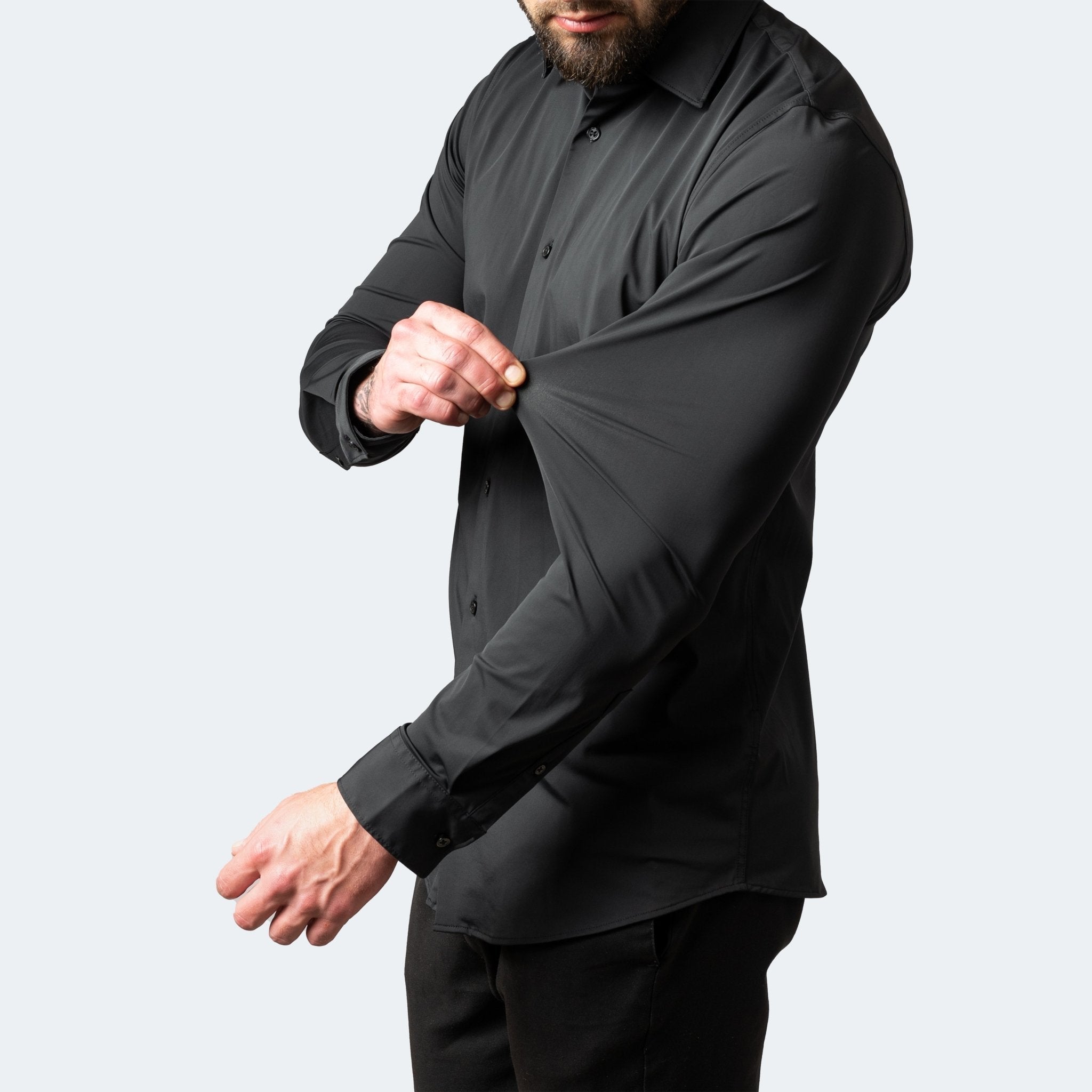 Edward Clarke | Sky Blue Slim Fit Shirt – Extreme Stretch & Wrinkle Free