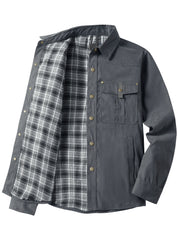 Jack Smith | Plaid-Lined Flannel Shirt Jacket
